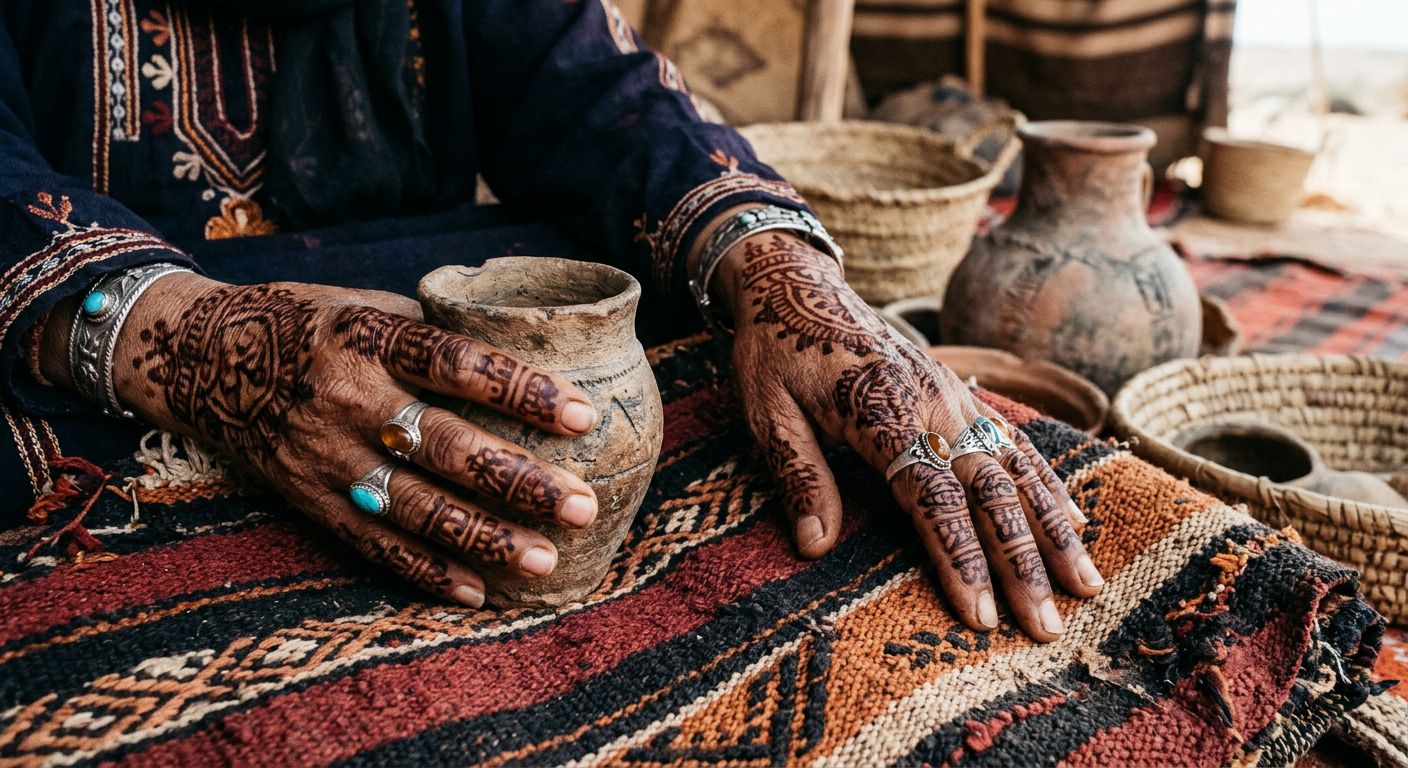 رؤية وضع الحناء على اليد: أسرار البهجة المخبأة والزينة الروحية التي لا تزول