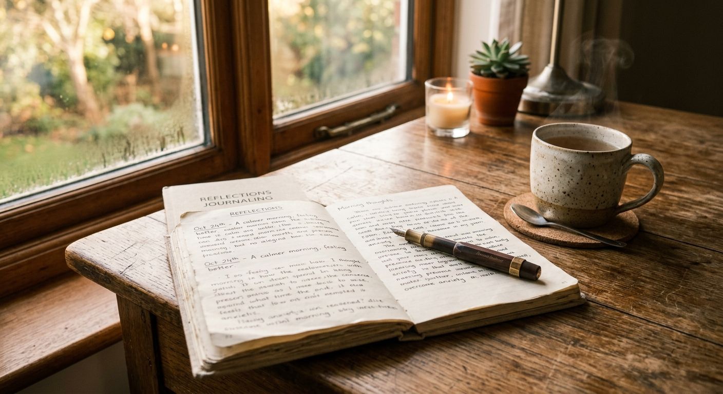 دفتر ويوميات للتعامل مع القلق