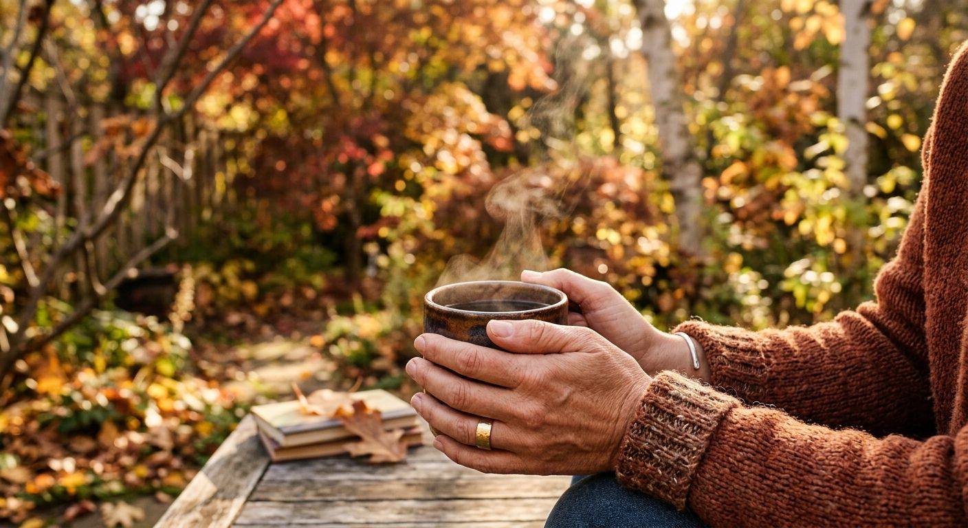 جلسة هادئة تعكس السكينة والتأمل