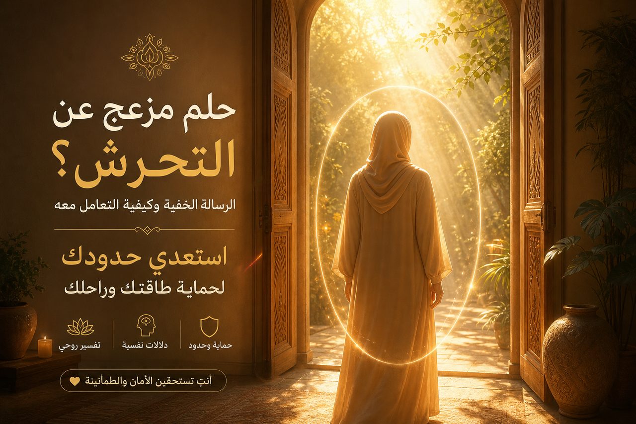 ضوء ذهبي هادئ يرمز إلى استعادة الأمان الداخلي بعد حلم مزعج