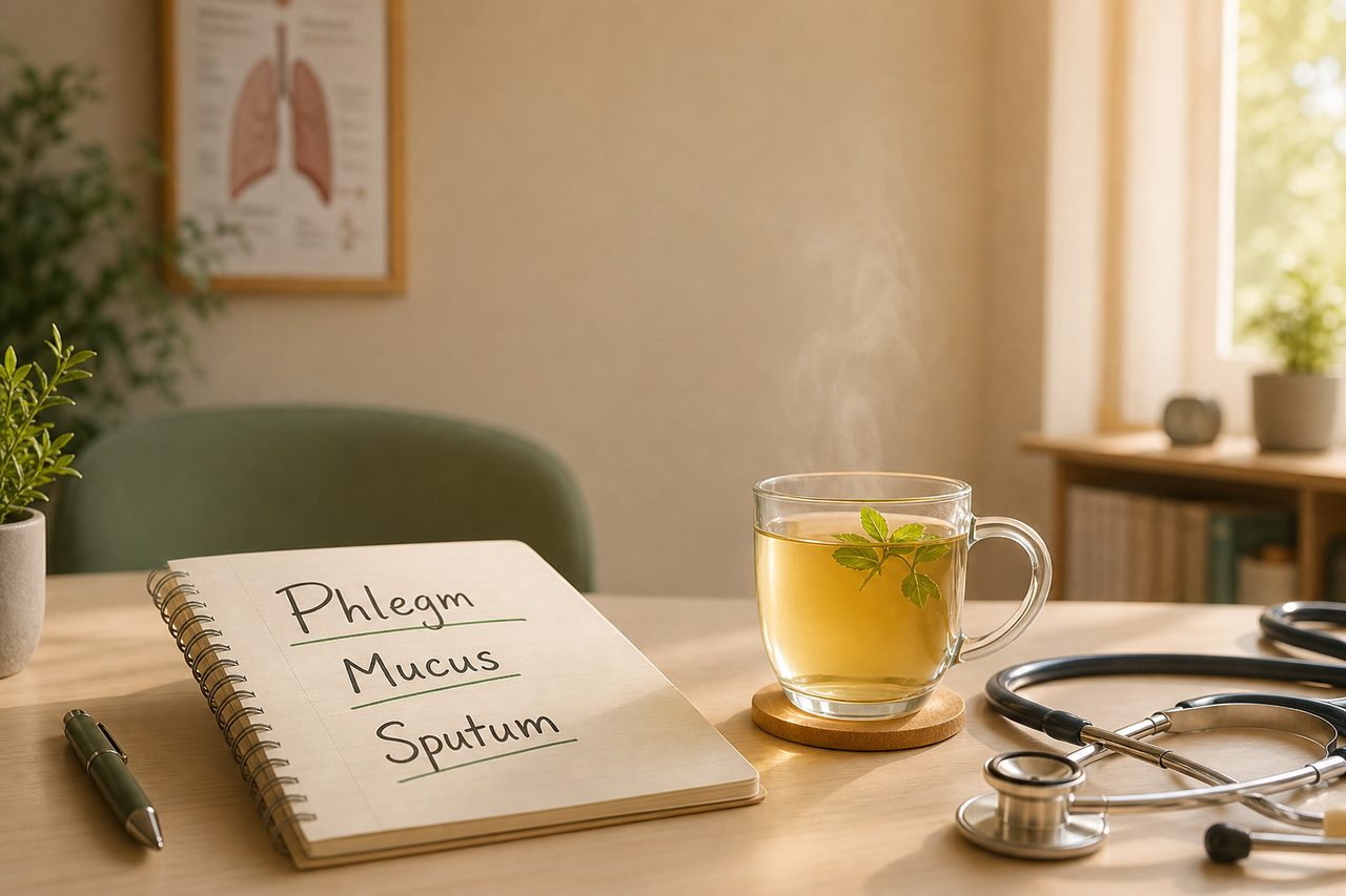 بلغم بالانجليزي ومعنى Phlegm في سياق طبي دافئ