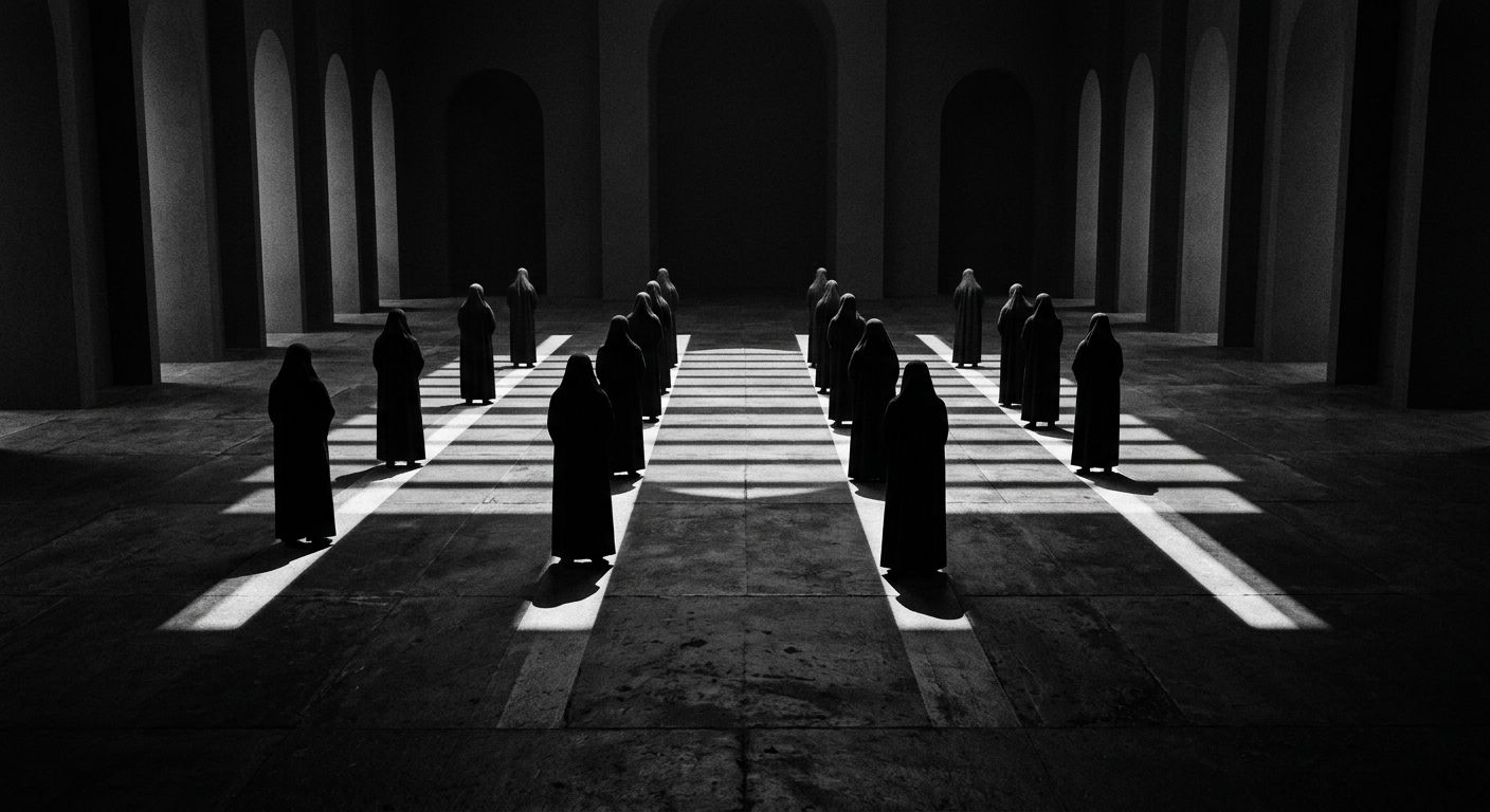 صفوف الصلاة والنور