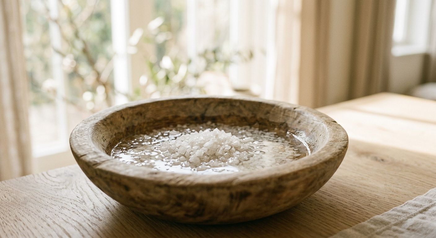 تطهير المنزل بالطاقة السلمية والماء والملح