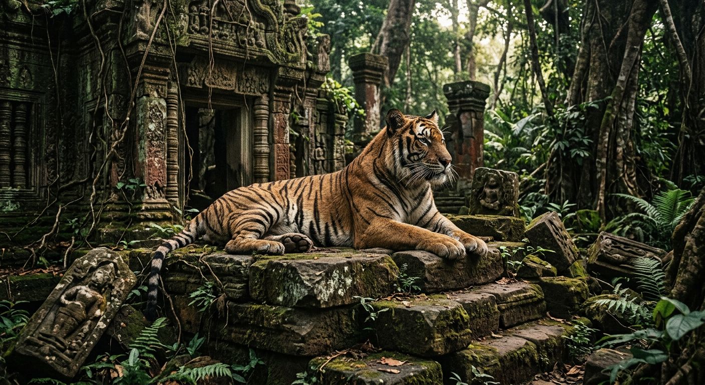 نمر أليف في المنام