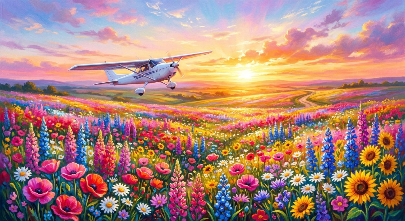 تحليق الطائرة البيضاء كرمز للأمل